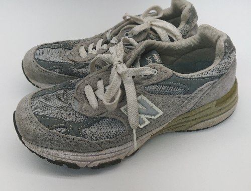 ◇ New balance ニューバランス 993 ピッグスキン USA製 ストリート ローカットスニーカー サイズ23.0 グレー E 【中古】｜フクワウチ