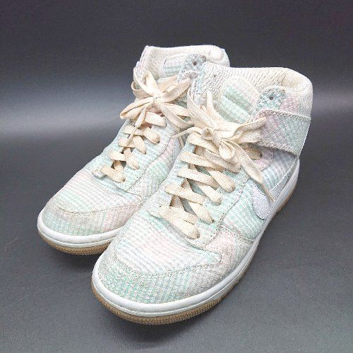 ◇ NIKE DUNK HIGH SUPREME ダンクハイシュプリーム 読み合わせる 御機嫌とり捨てる スニーカー 大きさ24.5 マルチ レディース E  【中古】
