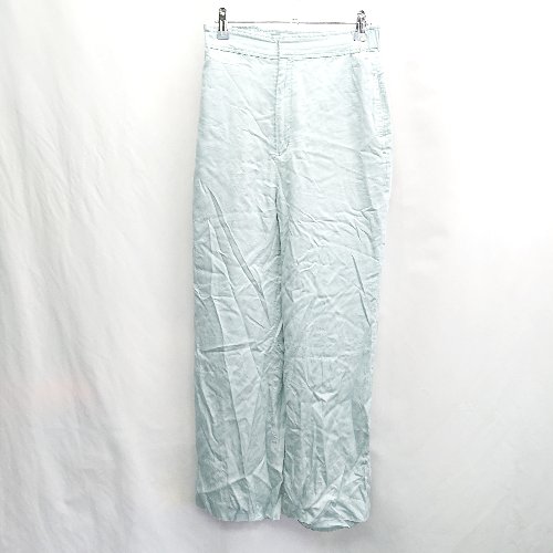 【楽天市場】 ⊂ M- ウエスト一部ゴム ストレートパンツ サイズ1 ブルー系 レディース E 【中古】：フクワウチ