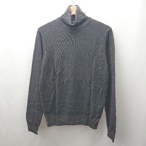 ◇ ⊇ BEAMS F ビームスエフ 一風変わった タートルネック 長袖 編み物 大きさ書きあらわすなし 濃灰色系 レディース E  【中古】
