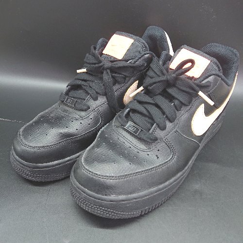 ◇ Θ NIKE ナイキ ABCMART 押さえる 空軍 1 07 ブラッククリムゾン 大きさ25.5 黒いこと系 サクラ色系 レディース E  【中古】
