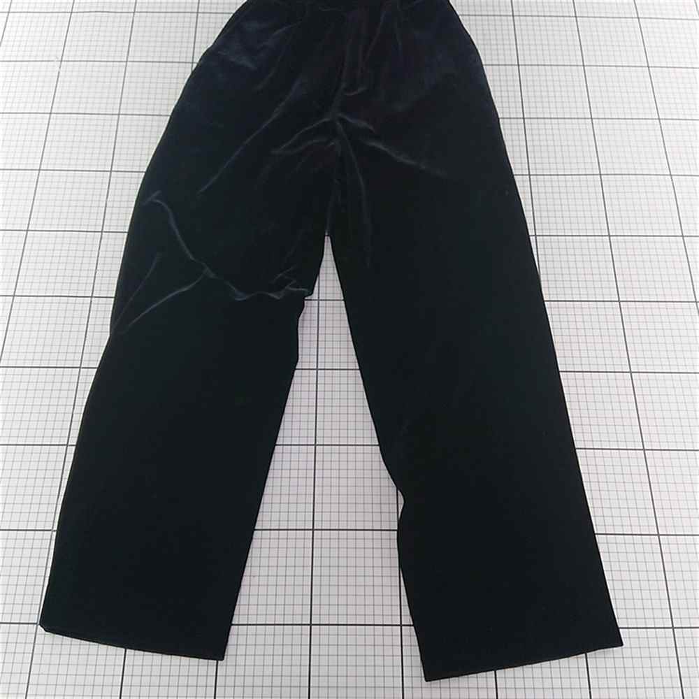 ◇ ⊇ カンサイマン Kansaiman ベロアパンツ ブラック系 メンズ E  【中古】