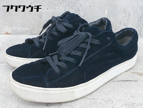 ◇ BEAUTYYOUTH UNITED ARROWS ベロア スニーカー シューズ サイズ27 ネイビー メンズ