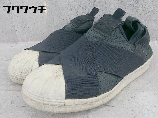 お得 Adidas アディダス 7193 Superstar Slip On スリッポン シューズ サイズ23 5ｃｍ ブラック レディース Californiatidepools