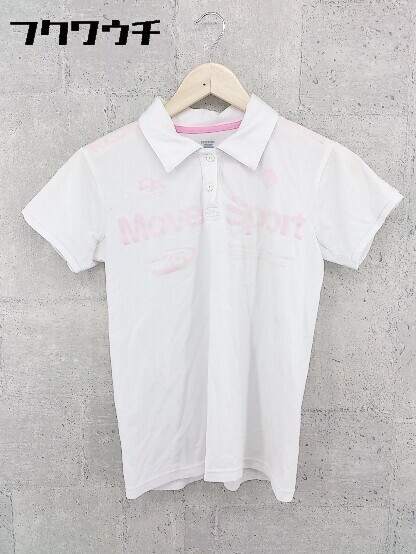 Descente デサント 半袖 ポロシャツ サイズm ホワイト レディース 今年人気のブランド品や