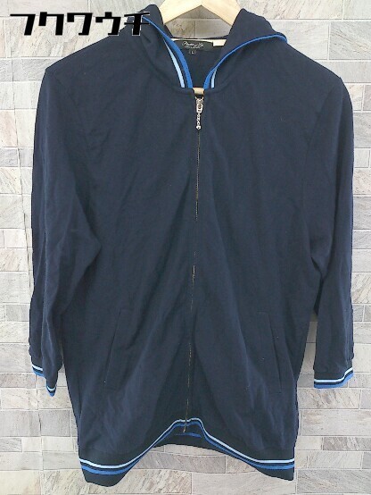 Rhythm Of Life United Arrows 長袖 ジップアップパーカー サイズl ネイビー レディース 国内正規総代理店アイテム