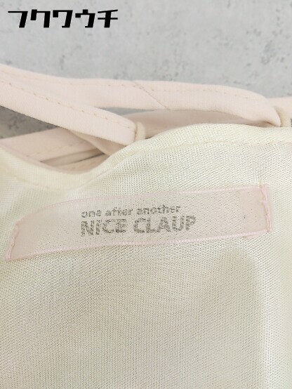 ◇oneafteranotherNICECLAUPレースアップノースリーブオールインワンベージュレディース【中古】