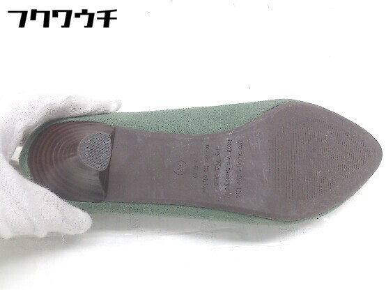 ◇WAORientalTRafficオリエンタルトラフィックヒールパンプスサイズ37グリーンレディース【中古】
