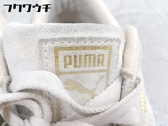 ◇PUMAプーマSUEDEPLATFORMTRACE365830-14スニーカーシューズサイズ24cmライトベージュ系レディース【中古】