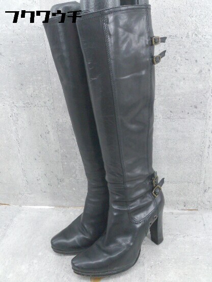 楽天市場】【中古】KHAITE(ケイト) ロングブーツ DIEGO 黒 レザー