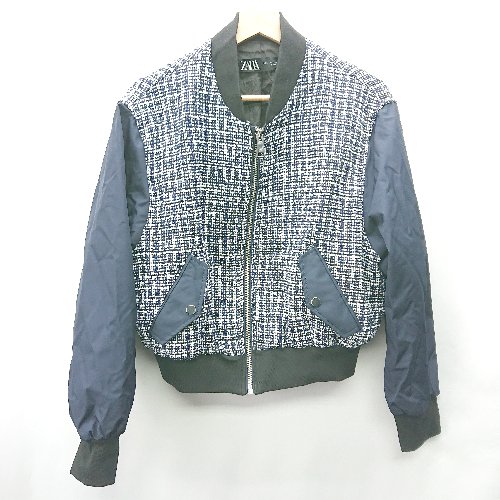 【完売品】ZARA アイボリー ツイード ジャケット L 極美品】ZARA ジャケット ツイードジャケット ホワイト Lサイズ