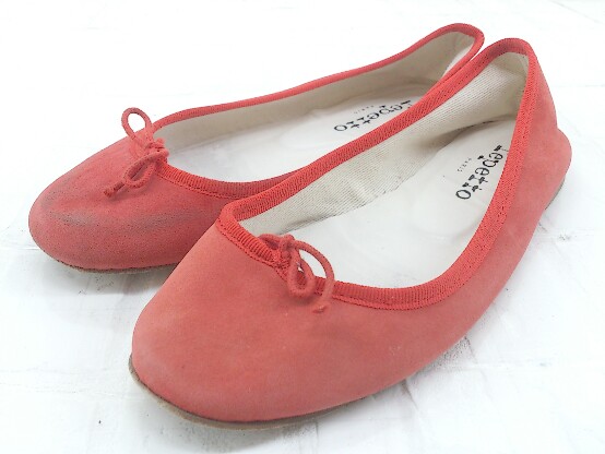 ◇ Repetto レペット バレエ シューズ サイズ37 レッド レディース