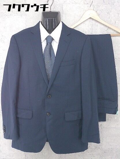 最安値に挑戦 新登場 THE SUIT COMPANY ザ スーツカンパニー 背抜き 2B シングル パンツ スーツ 上下 サイズ185cm-4Drop ネイビー メンズ P paulhuntingford.com paulhuntingford.com