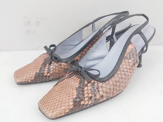 銀座かねまつ　パンプス 銀座かねまつ】パンプス スクエアトゥ 21cm ブラック 黒系