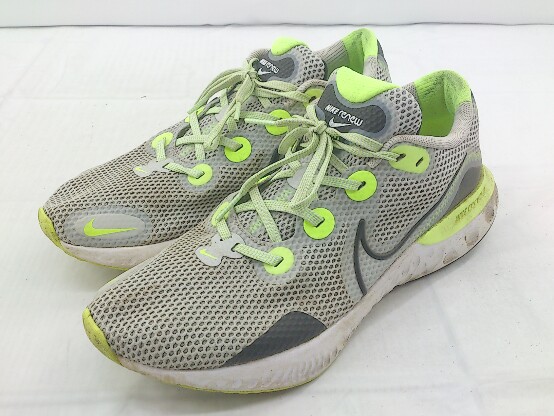 【楽天市場】 NIKE ナイキ CK6357-006 RENEW RUN リニューラン ランニングシューズ サイズ27.5cm グレー ネオ