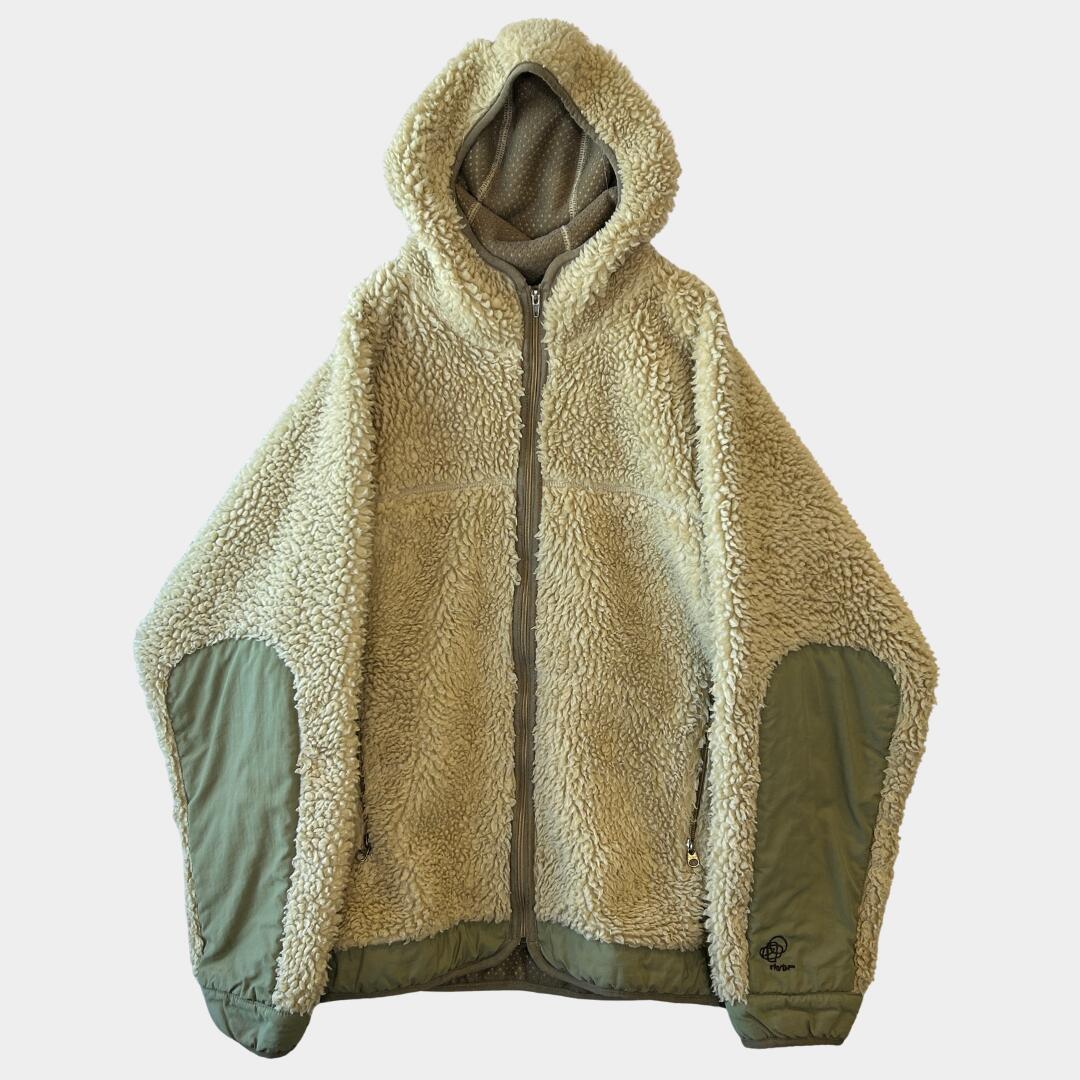 【海外直輸入USED品】00's Patagonia パタゴニア Rhythm Hoodie リズムフーディー フリース レトロカーキ (S)/A9208J-SO