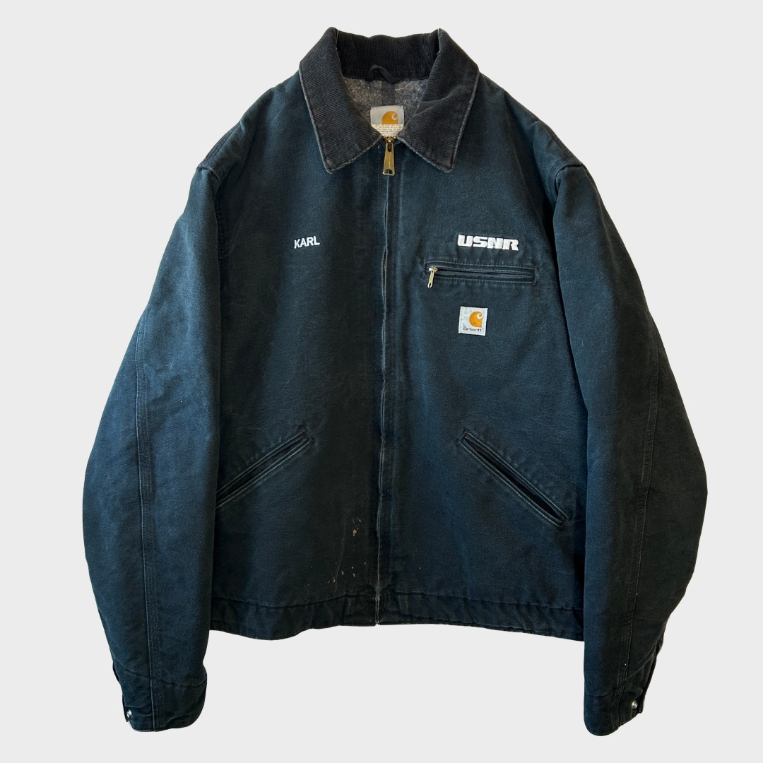 楽天市場】00s USA製 Carhartt J01 デトロイト ジャケット 黒 48TALL