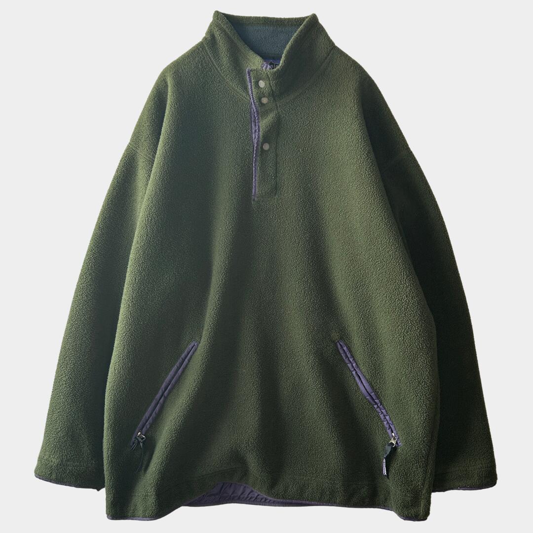 【外国で直輸入USED品】90\u0027s Patagonia Synchilla Big-T パタゴニア シンチラ ビッグT フリースプルオーバー 深緑 紫 (M)/C0176F-SO メンズファッション-コート・ジャケット