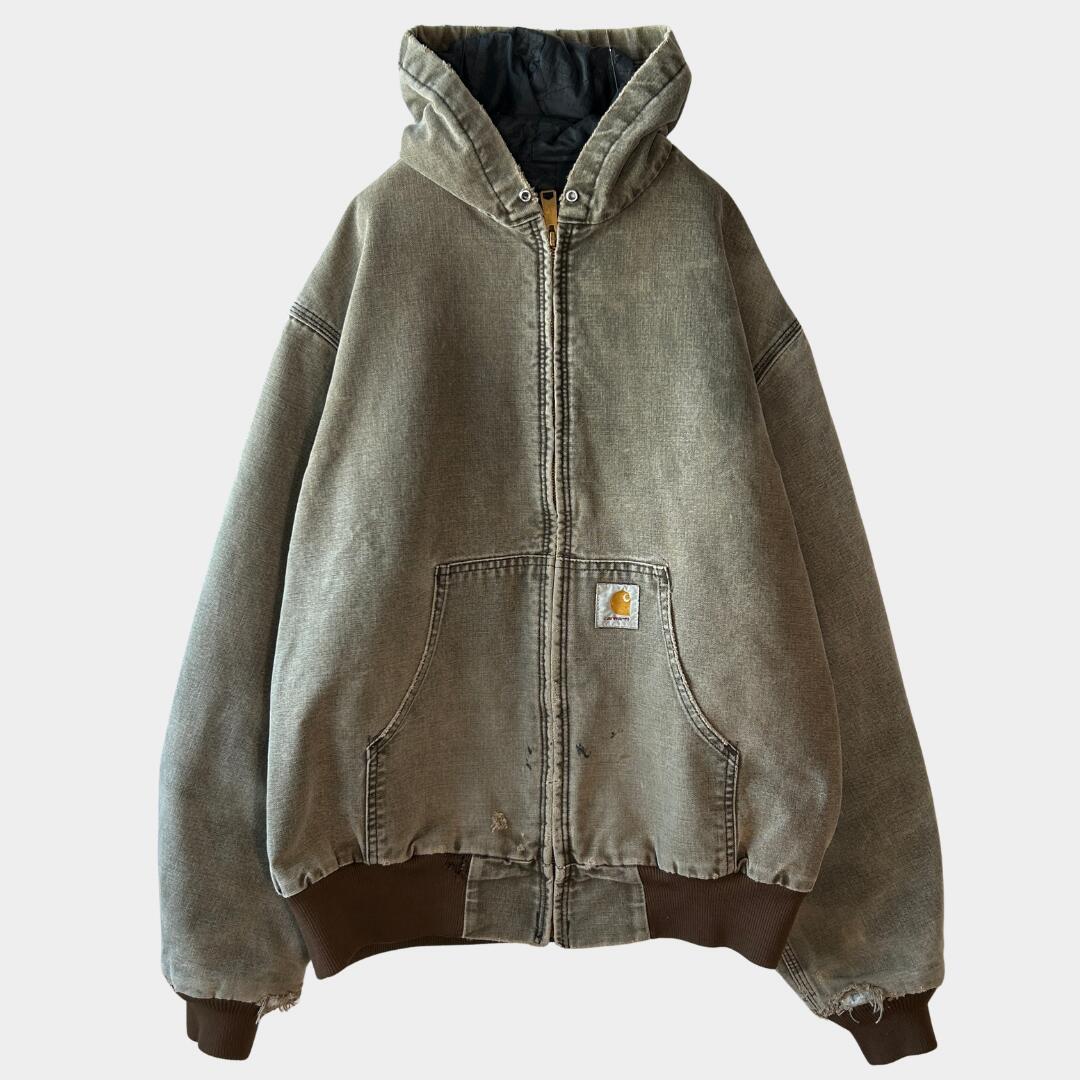 【海外直輸入USED品】90's Carhartt カーハート アクティブジャケット フェード (L)/B3408J-SO