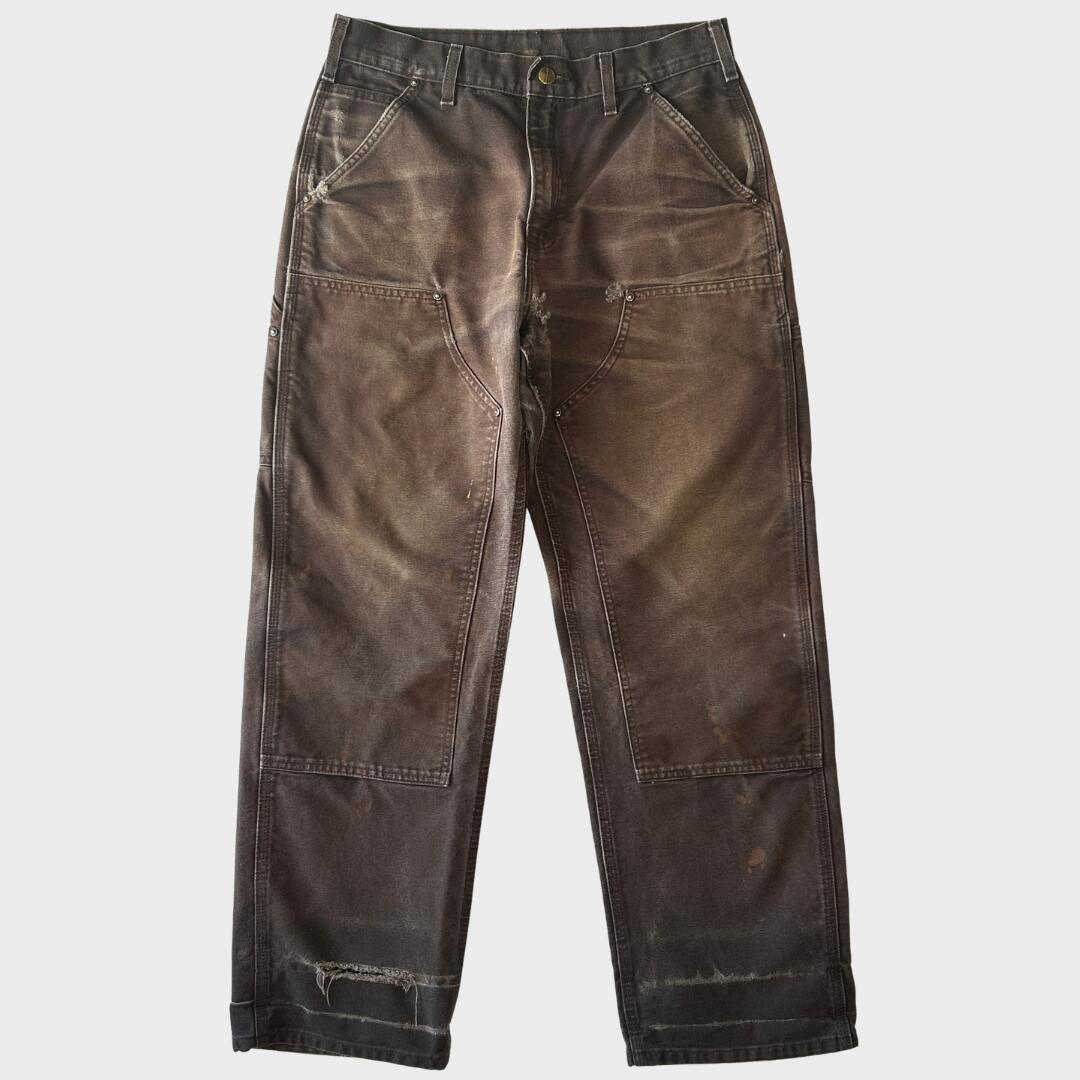 【海外直輸入USED品】2017 Carhartt カーハート ダブルニーパンツ B136 DKB (31×32)/C0446P-SO
