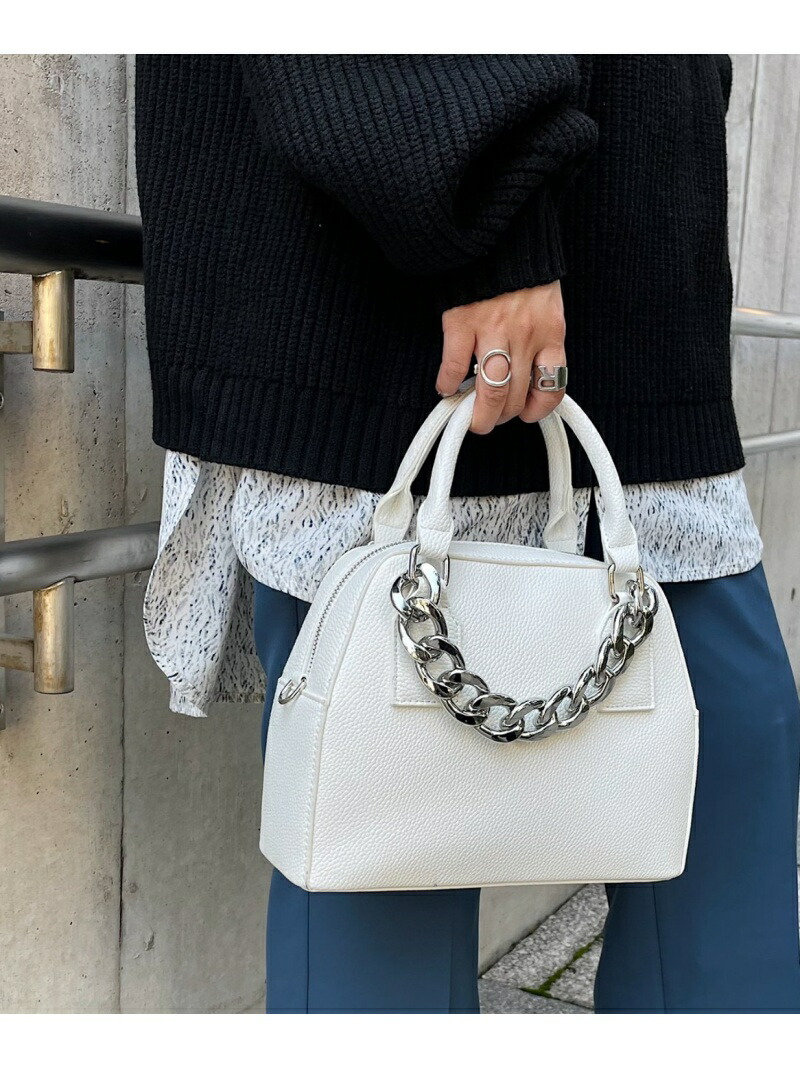 W チェーンミニボストンbag バッグ ボストンバッグ ページボーイ Pageboy