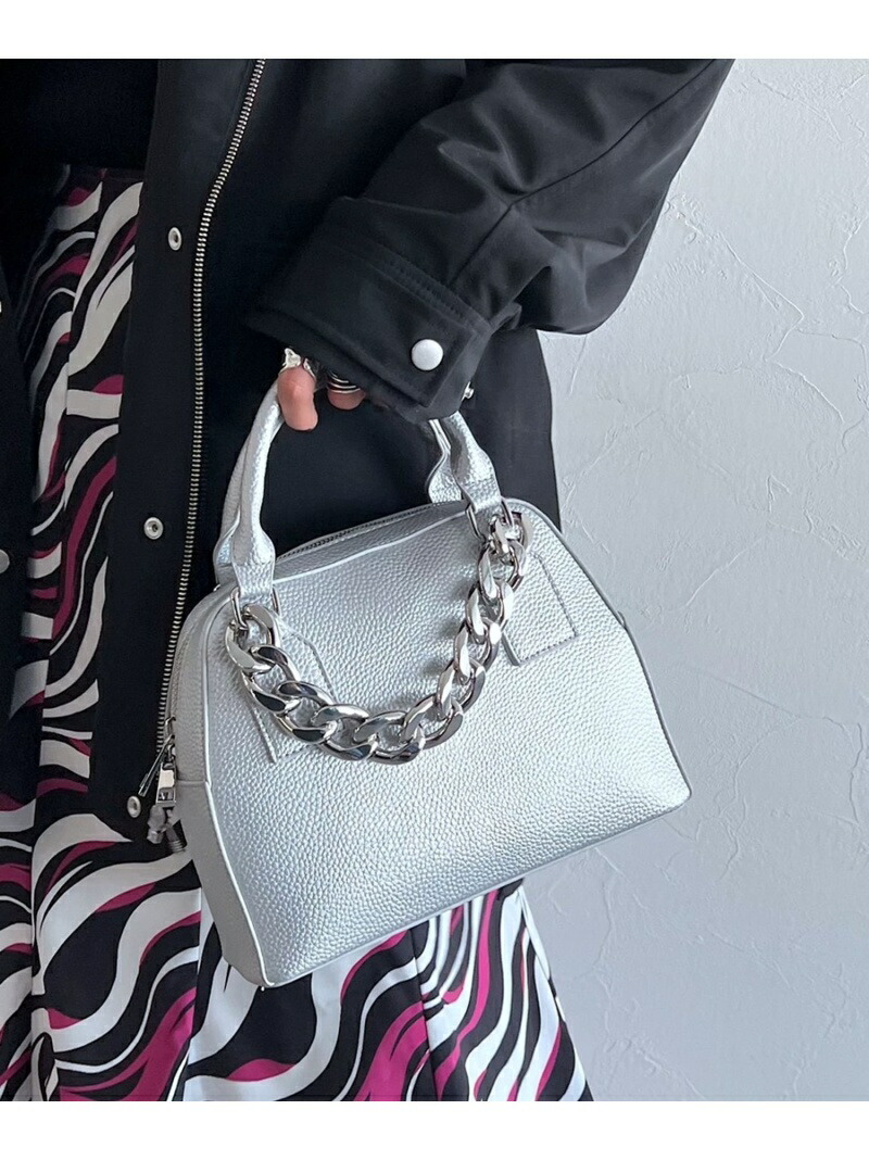 W チェーンミニボストンbag バッグ ボストンバッグ ページボーイ Pageboy