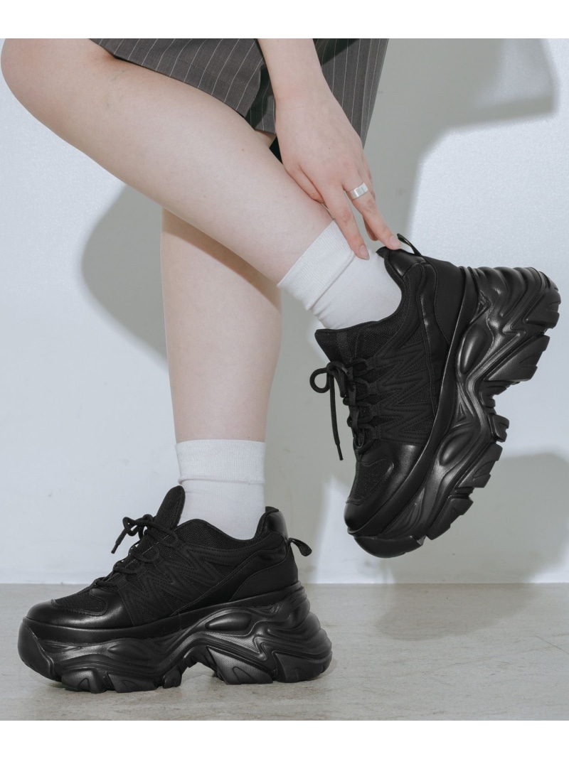 プラットチャンキースニーカー PAGEBOY ペイジ男の子 シューズ・靴 スニーカー 薄墨色 白いこと 黒いこと ベージュ【貨物輸送無料】[ Fashion]