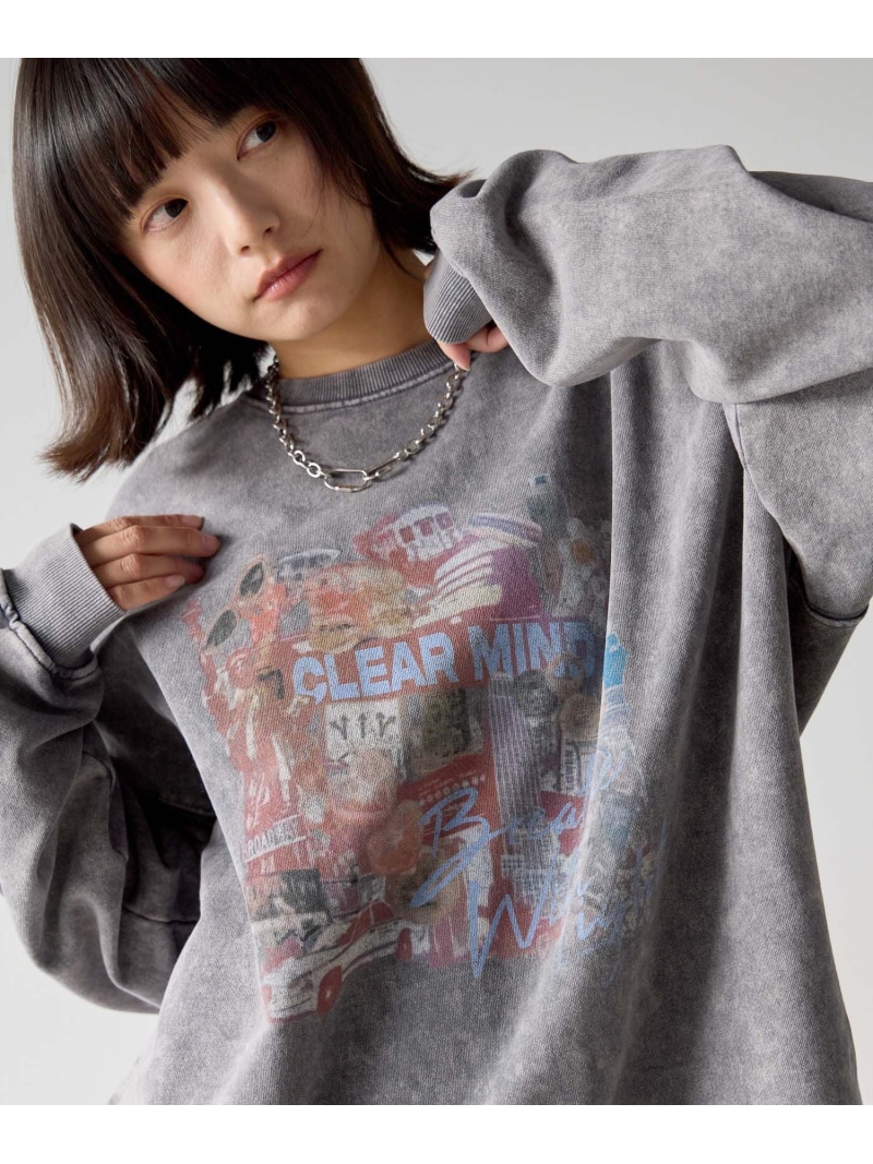 【PBLIM】ビンテージシティスウェット PAGEBOYLIM ペイジ男の子 トップス スウェット・トレーナー 薄墨色 ベージュ【貨物輸送無料】[ Fashion]
