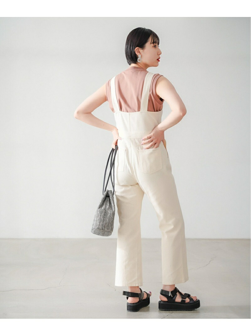 楽天市場 Sale 67 Off フレアオーバーオール Pageboy ページボーイ パンツ ジーンズ サロペット オールインワン ベージュ ブラック Rba E Rakuten Fashion Pageboy