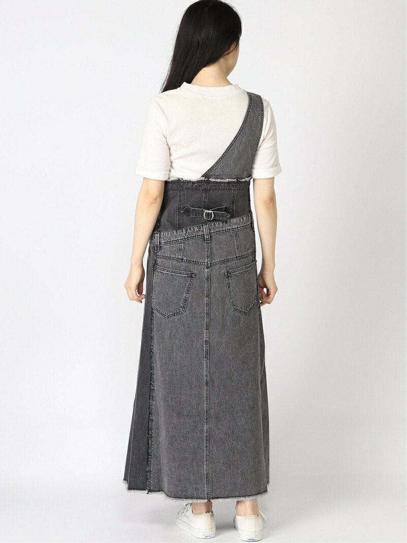 楽天市場 Rakuten Fashion ケミカルデニムワンショルop Pageboy ページボーイ ワンピース ワンピースその他 ブラック 送料無料 Pageboy