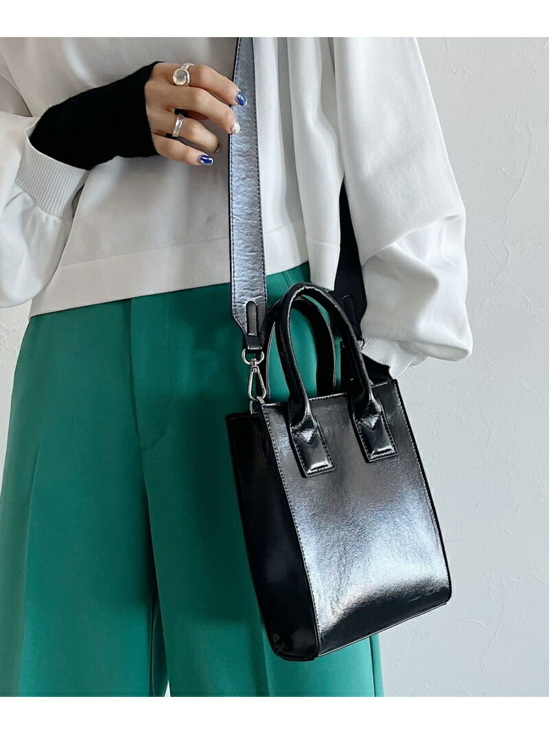 W ワイドストラップショルダー Fashion Pageboy Rakuten ショルダーバッグ シルバー バッグ ブラック ページボーイ 世界的に有名な Pageboy