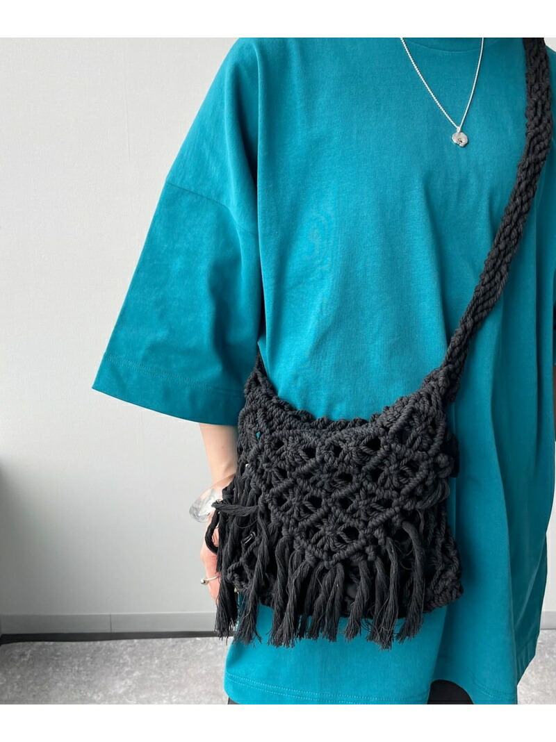 W フリンジスクエアショルダー Fashion Pageboy Rakuten グリーン ショルダーバッグ バッグ ブラック ページボーイ メイルオーダー Pageboy
