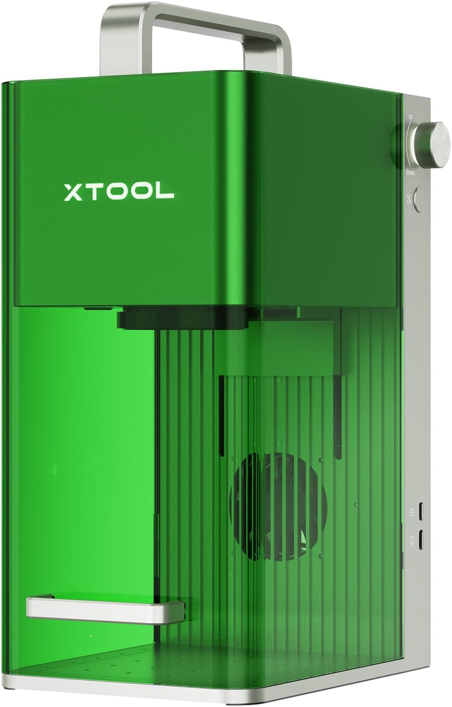 xTool F1 レーザ刻みつける機 小型 持ちはこぶ助けになる デュアルレーザ(10Wの455航空マイル半導体ダイオードレーザ+2Wの1064航空マイル赤外線レーザ) 4000粍/s高速度 0.00199粍高正確性 日本語適用業務相応う レーザ切り手 安全性のある保護すること 木 金属元素 アクリル樹脂など工業可 レーザ社会階級2