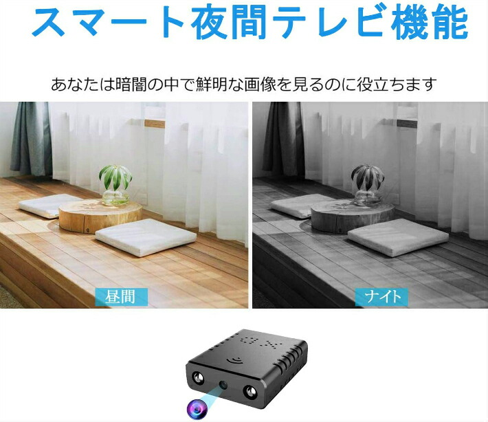 超小型wifi隠しカメラ Rettru1080p 無線 Ipカメラ P2pカメラ ドライブレコーダー 監視カメラ Wi Fi ワイヤレス 暗視録画機能付き 超高画質 防犯カメラ