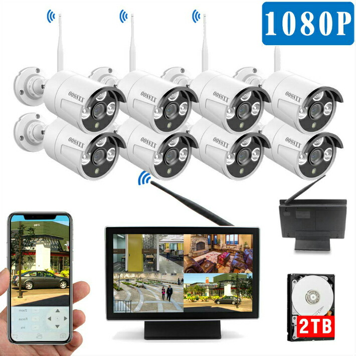 楽天市場】【最新wifi強化版】 10インチモニター付き ワイヤレス防犯 