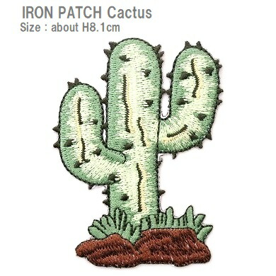 楽天市場 ワッペン サボテン 大きいサイズ 高さ８ １cm前後 刺繍ワッペン アイロンワッペン アップリケ ざっか Pagopago