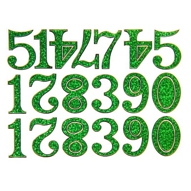 楽天市場 キラキラシール 数字 緑 メタリックシール ごほうびシール 数字シール ざっか Pagopago