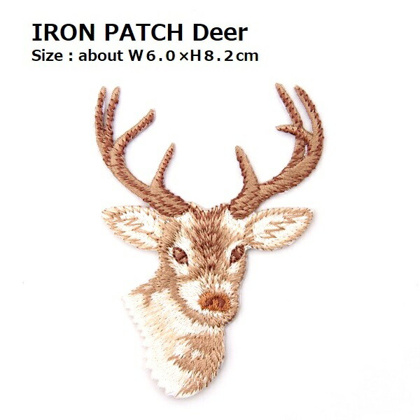 楽天市場】ワッペン 鹿（しか シカ） Mサイズ 最大横幅3.0×高さ4