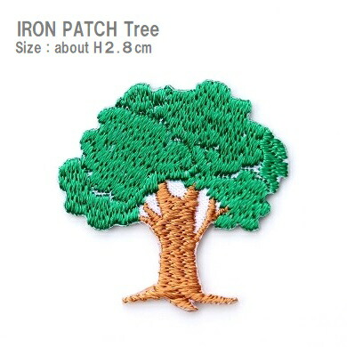 楽天市場 ワッペン 木 高さ２ ８cm前後 刺繍ワッペン アイロンワッペン アップリケ ざっか Pagopago
