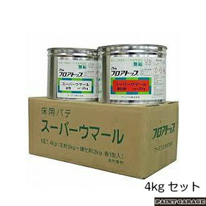 アトミクススーパーウマール4Kg書き割り（床用速固くなるエポキシパテ）