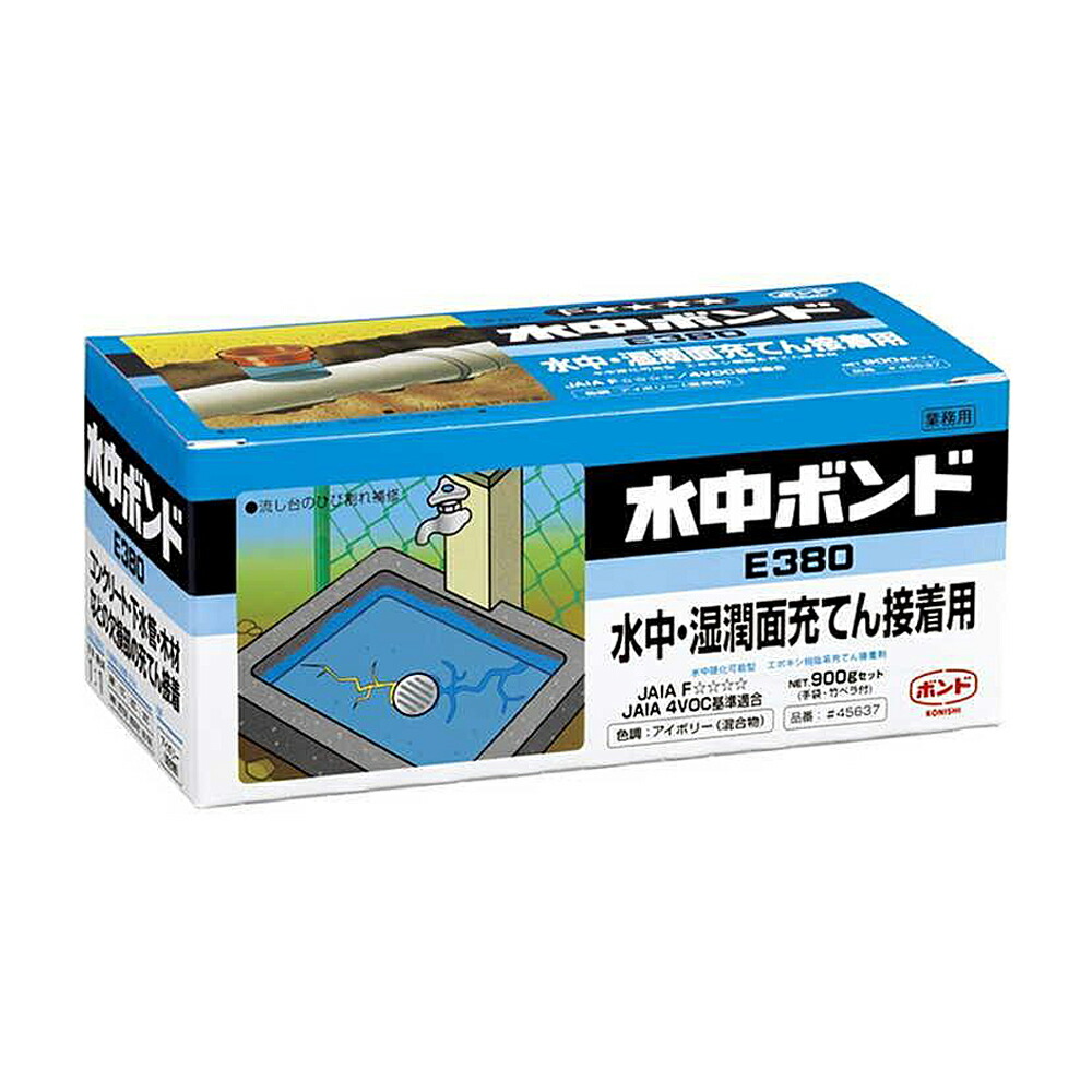 楽天市場】コニシボンド E380 900g×10個強力充填接着剤 水中ボンド