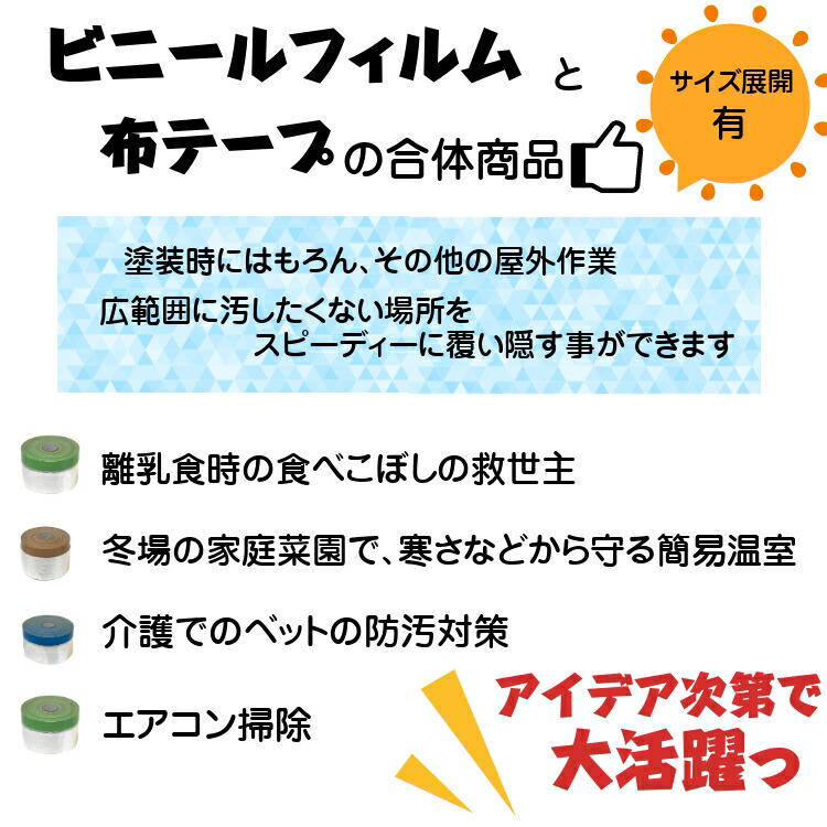 出産祝い ミニミニ コロナマスカー550ｍｍ 60個 布ポリ 養生 ビニール テープ 離乳食 塗装 床面 壁面 塗装必需品 布マスカー マスカーテープ  fucoa.cl