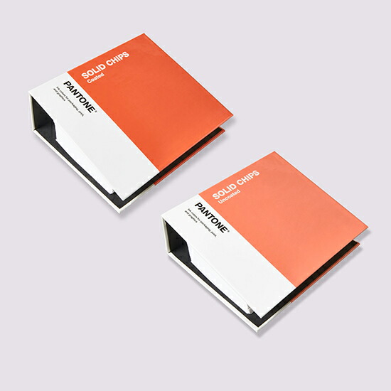 パントンマッチングシステム\u003cBR\u003e■PANTONE(パントン)■ソリッドチップス 2冊組/厚地の外套紙、御膳上等紙