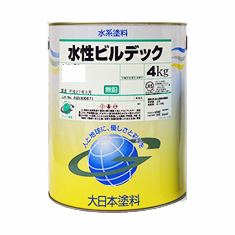 水溶性建造物デック 白 4kg 約15m2分 えの具売りわたす