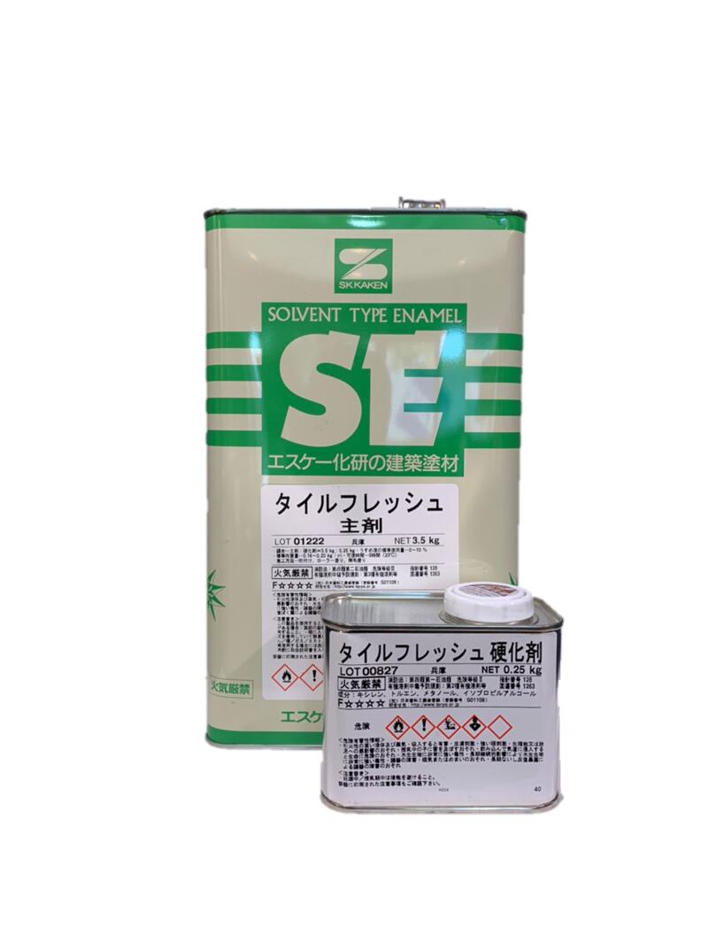 楽天市場】タイルフレッシュ クリヤー ツヤあり 3.75kgセット(約19〜23