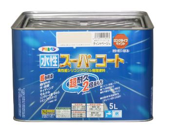 アサヒペン水溶性百貨店厚地の外套 ツヤ消し 白 5L 約４０m2 えの具売りわたす