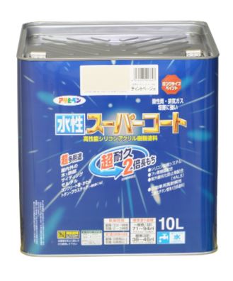 アサヒペン水性スーパーコート ブルーグレー 10L 約８０m2 塗料販売