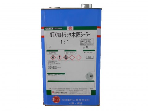 NTXウル貨物自動車木匠シーラー 4L書き割り(約57～66平米分) 大阪えの具実業 油性 屋内 木部 2液 下塗り剤