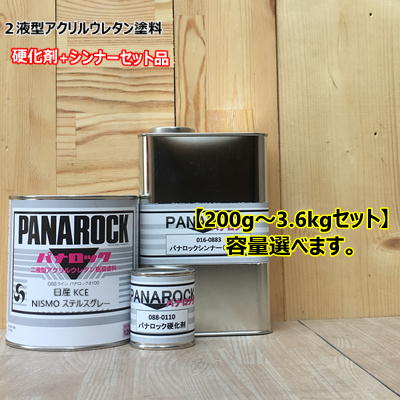 【日産 KCE】 NISMO ステルスグレー 【主剤+硬化剤+シンナー】 パナロック 2液型ウレタン塗料 自動車 ロックペイント|ペイントBOOK