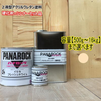 【イセキ フレッシュホワイト】(主剤+硬化剤+シンナー付) パナロック 2液型ウレタン塗料 建設機械 ロックペイント ISEKI|ペイントBOOK